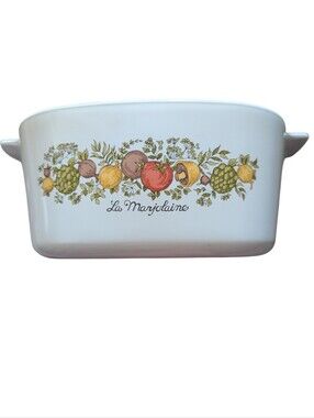 Vintage CorningWare "La Marjolaine" French Spice Casserole Baking Dish